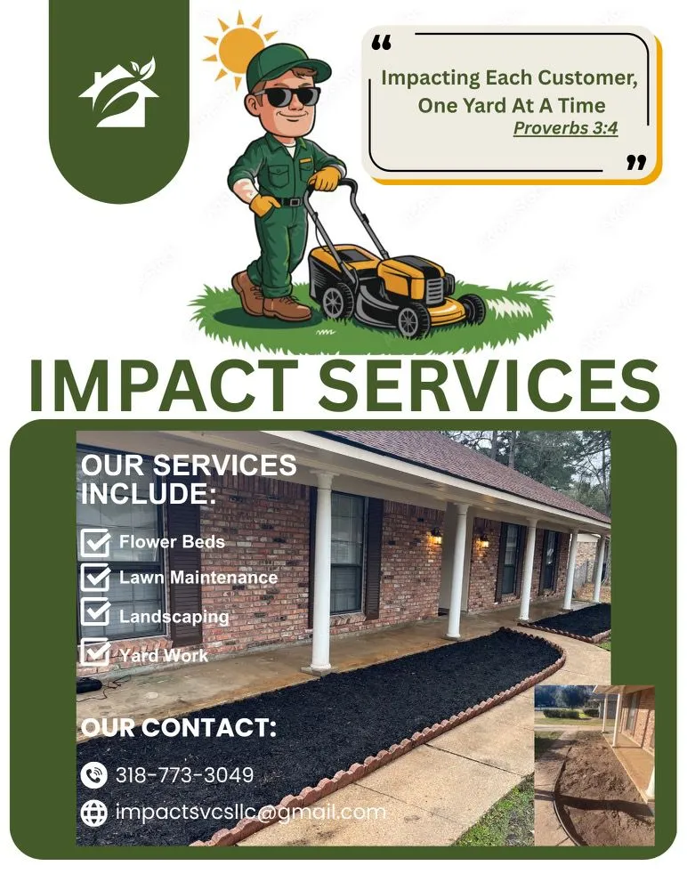 Custom yard maintenance in Bossier City, LA by Impact Services
