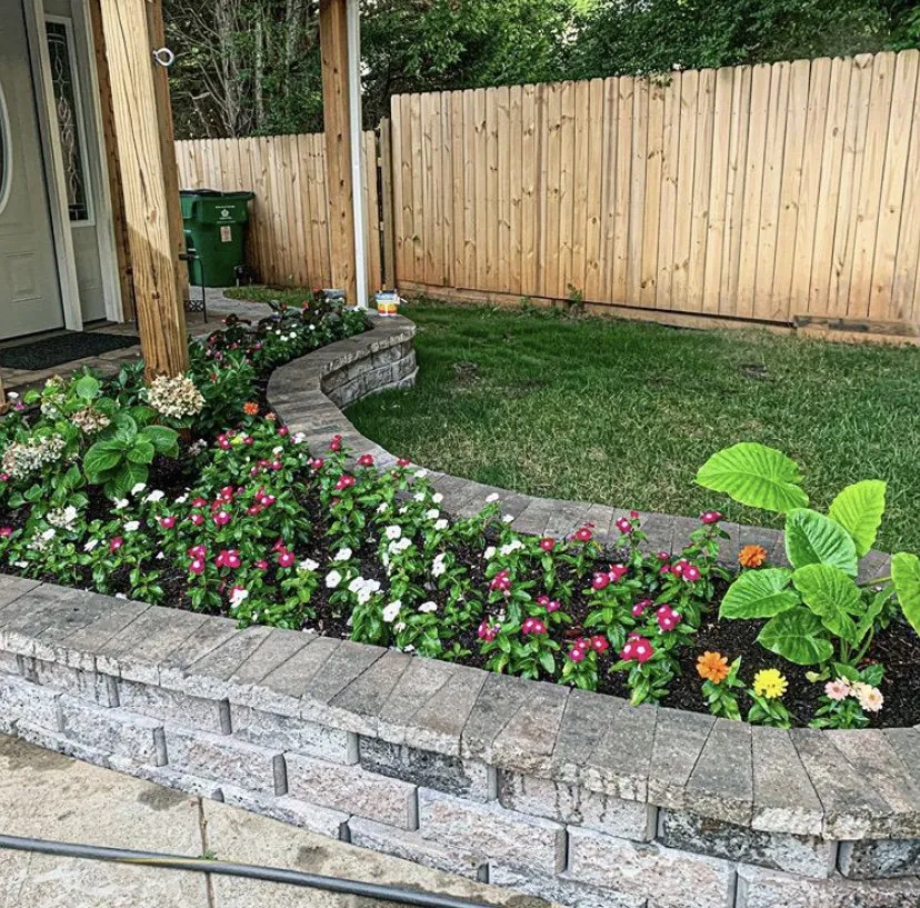 Top-rated lawn mowing service with custom design in Charlotte, NC by Imperial Concrete