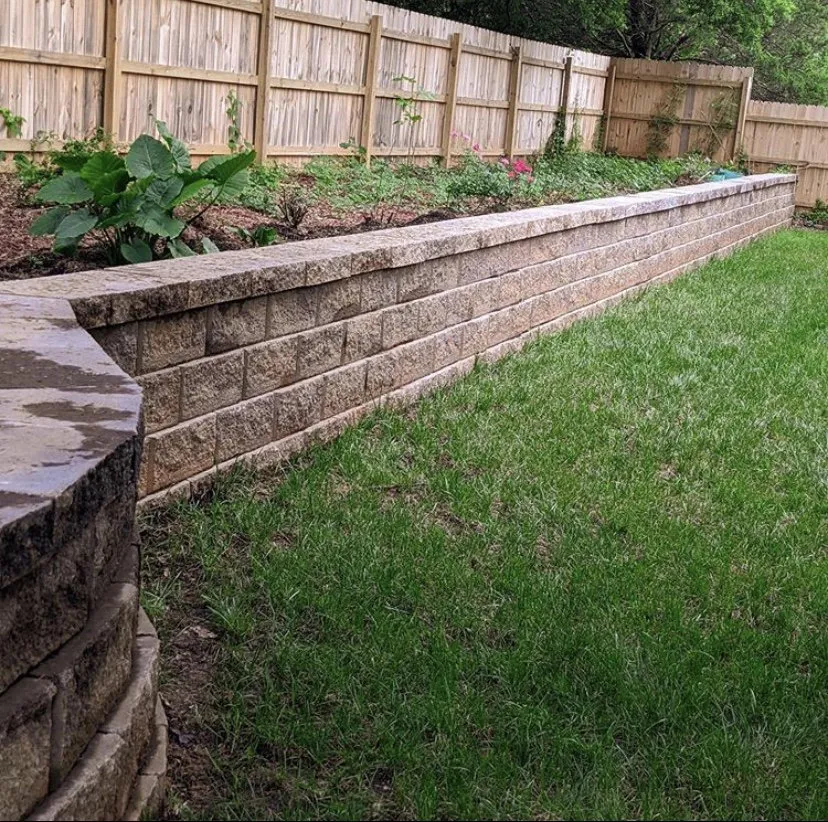 Custom landscape installation for year-round maintenance in Charlotte, NC by Imperial Concrete
