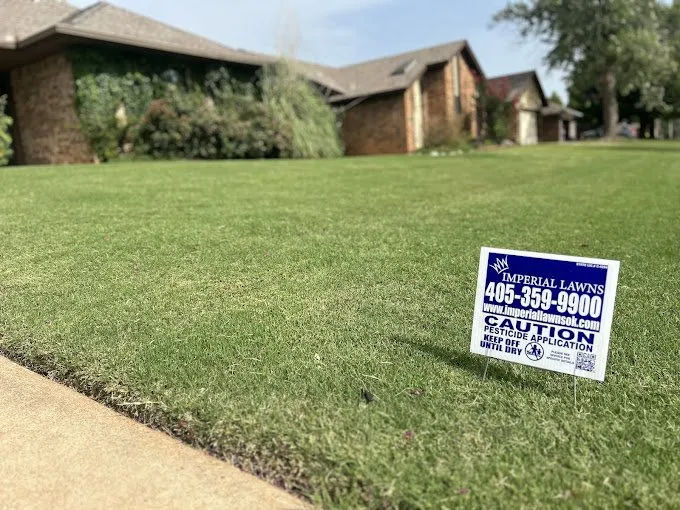 Top-rated lawn care service for year-round maintenance in Edmond, OK by Imperial Lawns