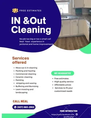 In & Out Cleaning Logo