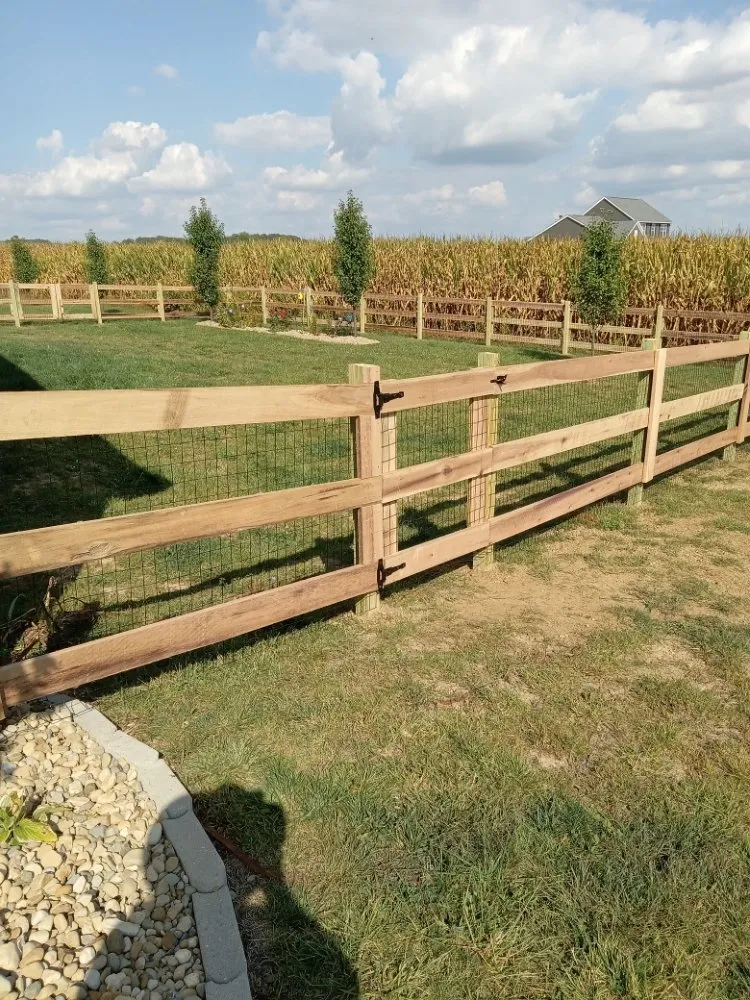 Custom landscape installation in Bremen, OH - In and Out Creations