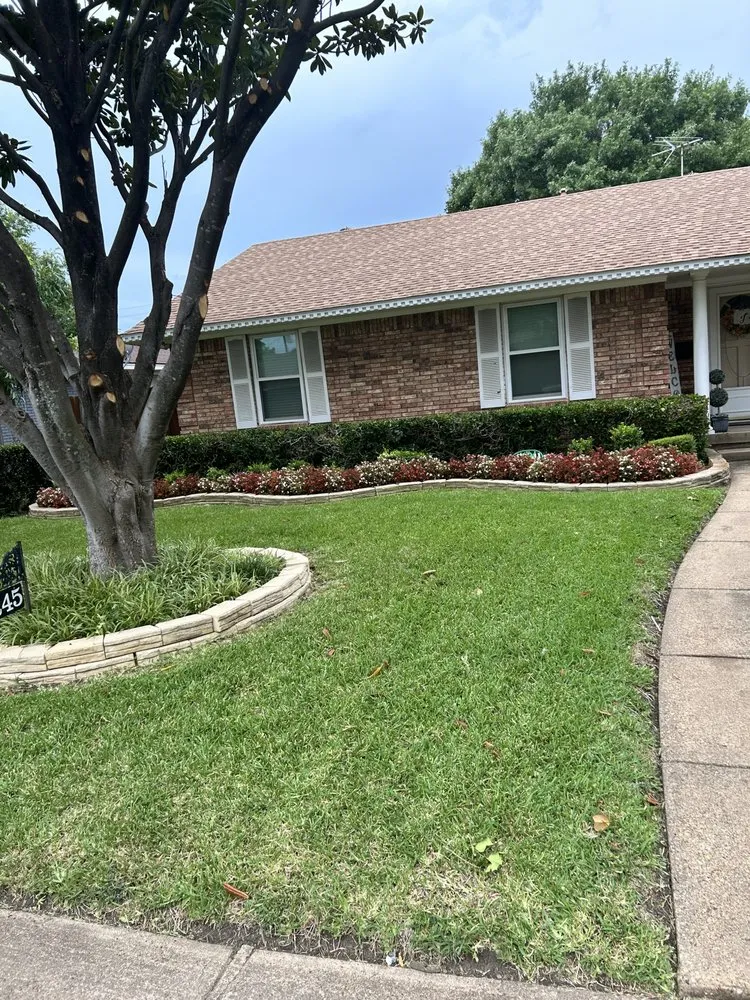 Custom residential landscaping in Lancaster, TX - In Motion Services