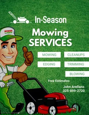 In Season Mowing Services Logo