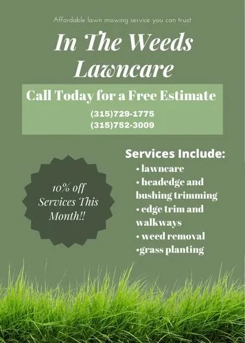 Custom lawn mowing service in Clay, NY by In the Weeds Lawncare