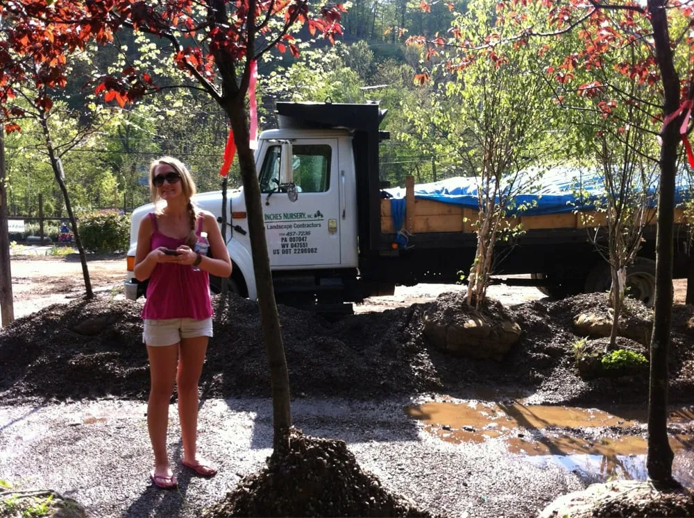 Professional landscape installation in Moon Township, PA by Inches Nursery