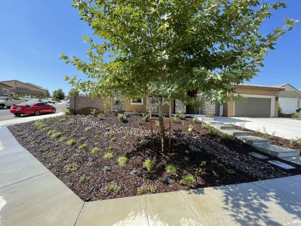 Custom garden landscaping for homes in Hemet, CA by Incredible Landscape