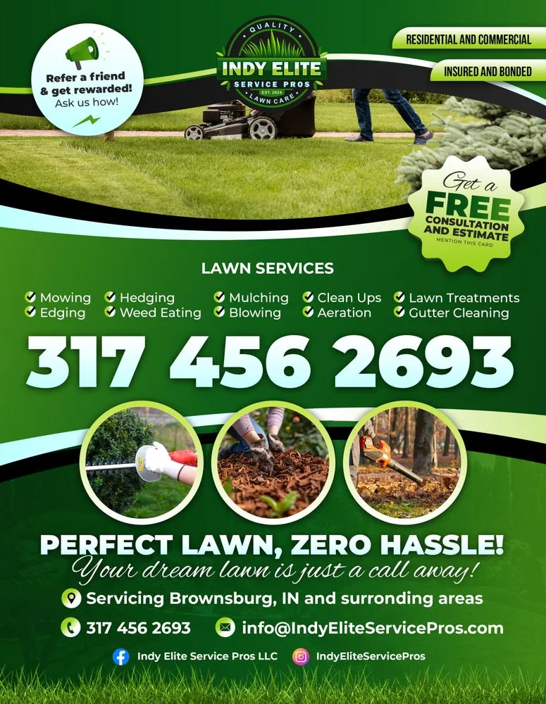 Custom yard cleanup service for residential properties across Brownsburg, IN - Indy Elite Servce Pros