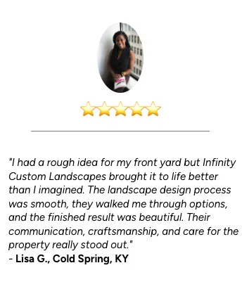 Custom garden landscaping in Alexandria, KY by Infinity Custom Landscapes
