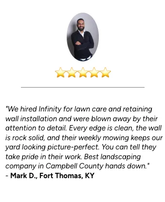 Top-rated landscape installation in Alexandria, KY by Infinity Custom Landscapes