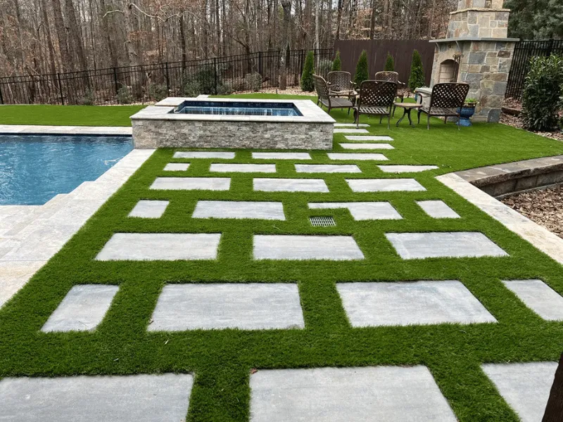 Professional residential landscaping in Mooresville, NC by Infinity Hardscaping