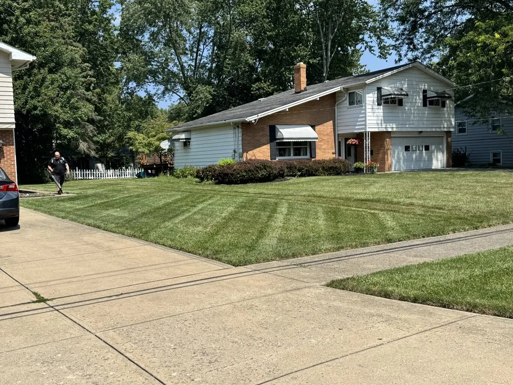 Custom outdoor landscaping in Brook Park, OH by Infinity Property Management