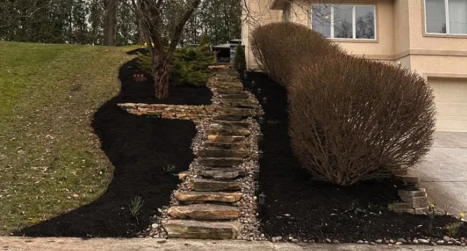 Custom garden landscaping in Mechanicsburg, PA by Ingold Landscaping