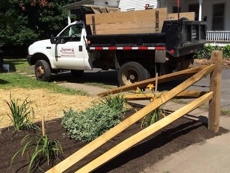 Custom landscape design for homes in Bow, NH by Ingram's Landscaping & Construction