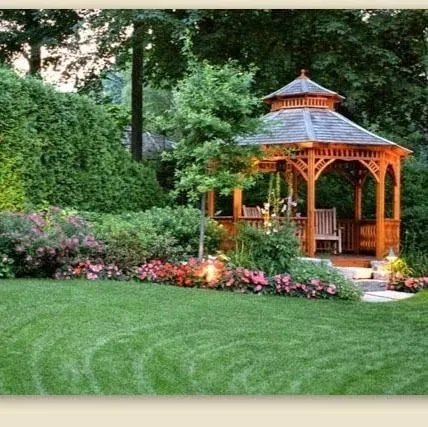 Custom residential landscaping with custom design in Bow, NH by Ingram's Landscaping & Construction