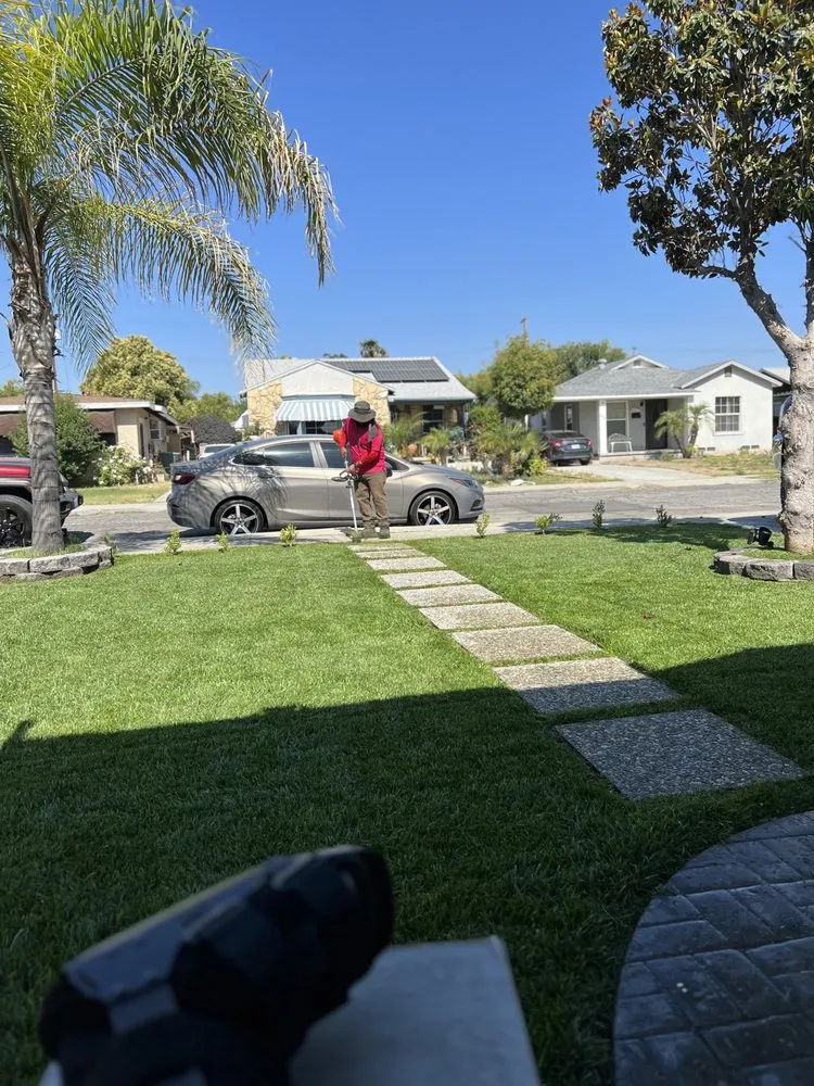 Custom outdoor landscaping in Rialto, CA by Inland Empire Street Maintenance & Landscape