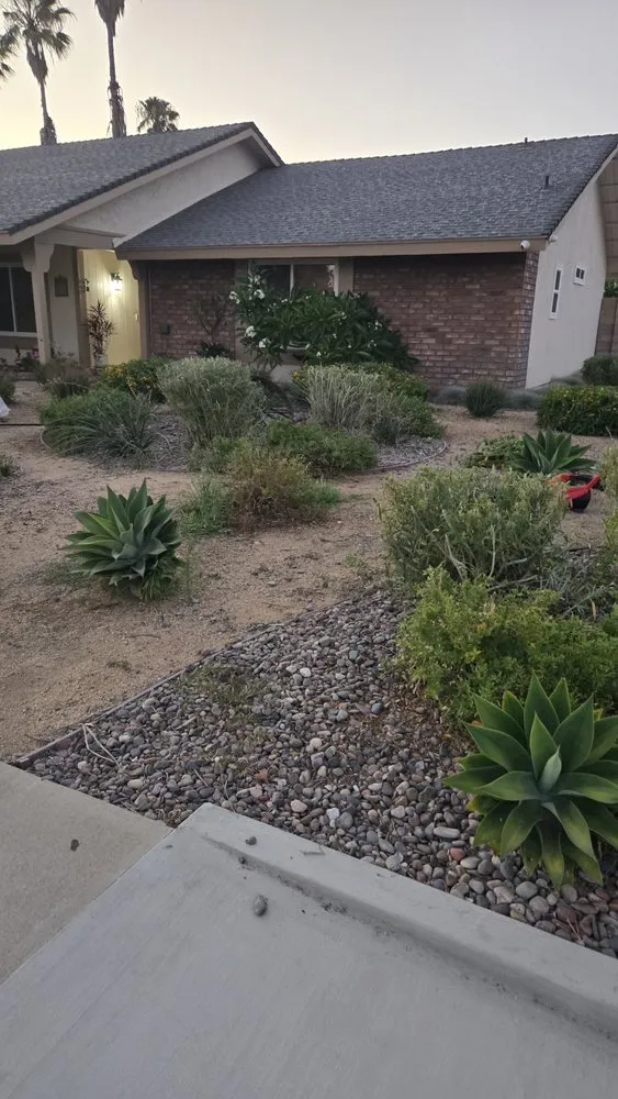 Expert garden landscaping for year-round maintenance in Redlands, CA by Inland Empire Yard Care and Junk Hauling