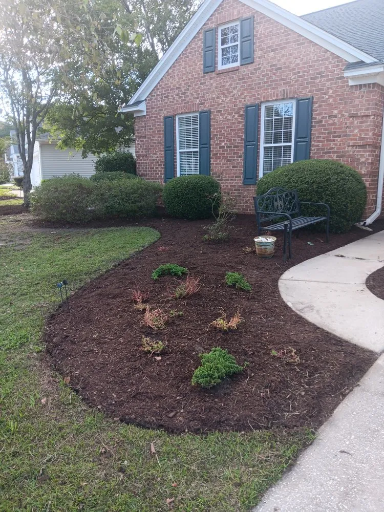 Professional landscape installation in Myrtle Beach, SC by Inlet Yard Guys