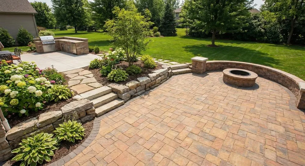 Custom landscape installation with custom design in Colorado Springs, CO by Innovative Land Management