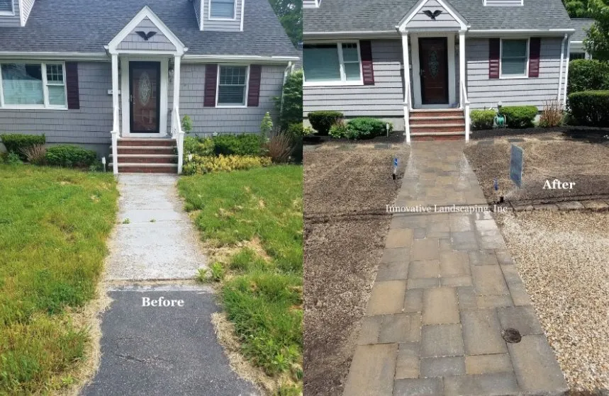 Local landscape installation with custom design across Acton, MA - Innovative Landscaping