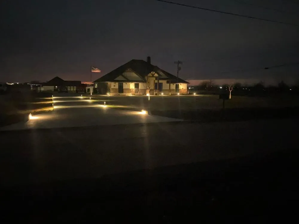 Professional garden landscaping in Godley, TX by Innovative Lawn & Landscape