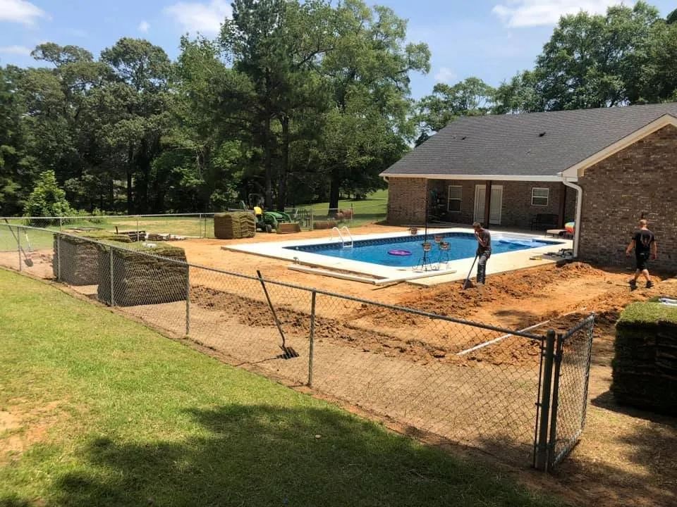 Custom residential landscaping for residential properties in West Monroe, LA by Innovative Services & Logistics