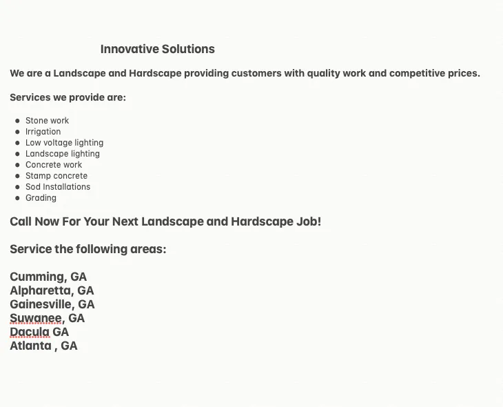 Professional lawn mowing service in Lawrenceville, GA - Innovative Solutions