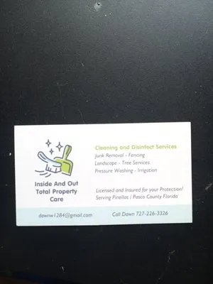 Inside and Out Total Property Care Logo