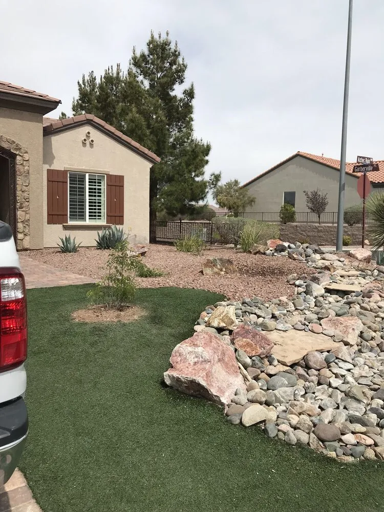 Professional landscape installation in Henderson, NV by Inspirada Landscaping