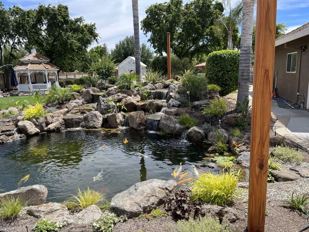 Affordable lawn mowing service for year-round maintenance in Turlock, CA by Inspirational Water Features