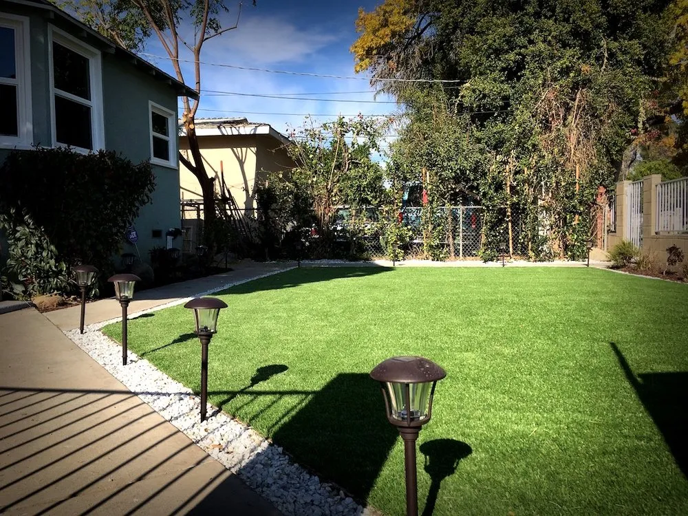 Custom yard cleanup service with custom design across Woodland Hills, CA - Install Artificial Grass