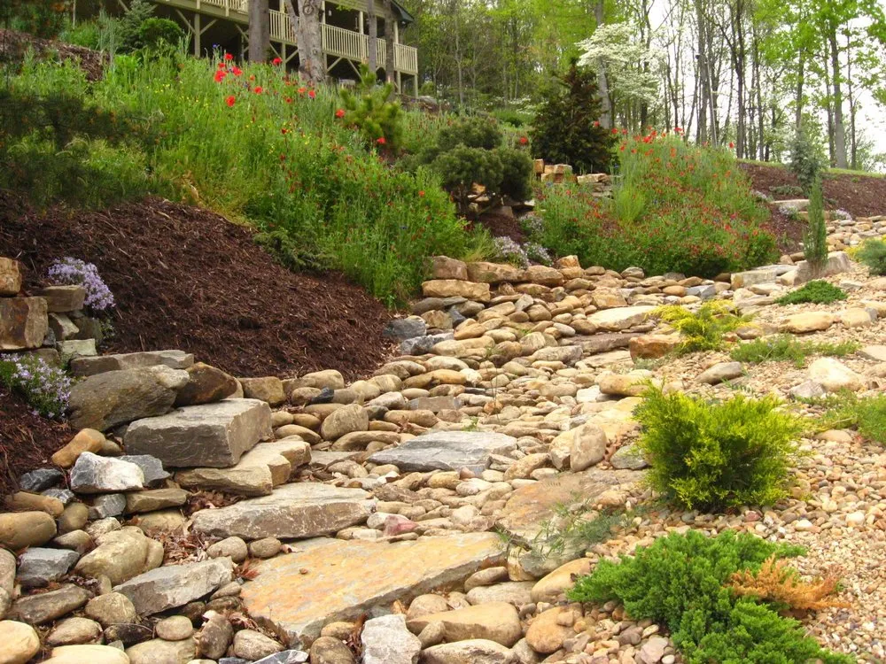 Custom garden landscaping for outdoor upgrades across Asheville, NC - Integrated Landscaping Of Asheville