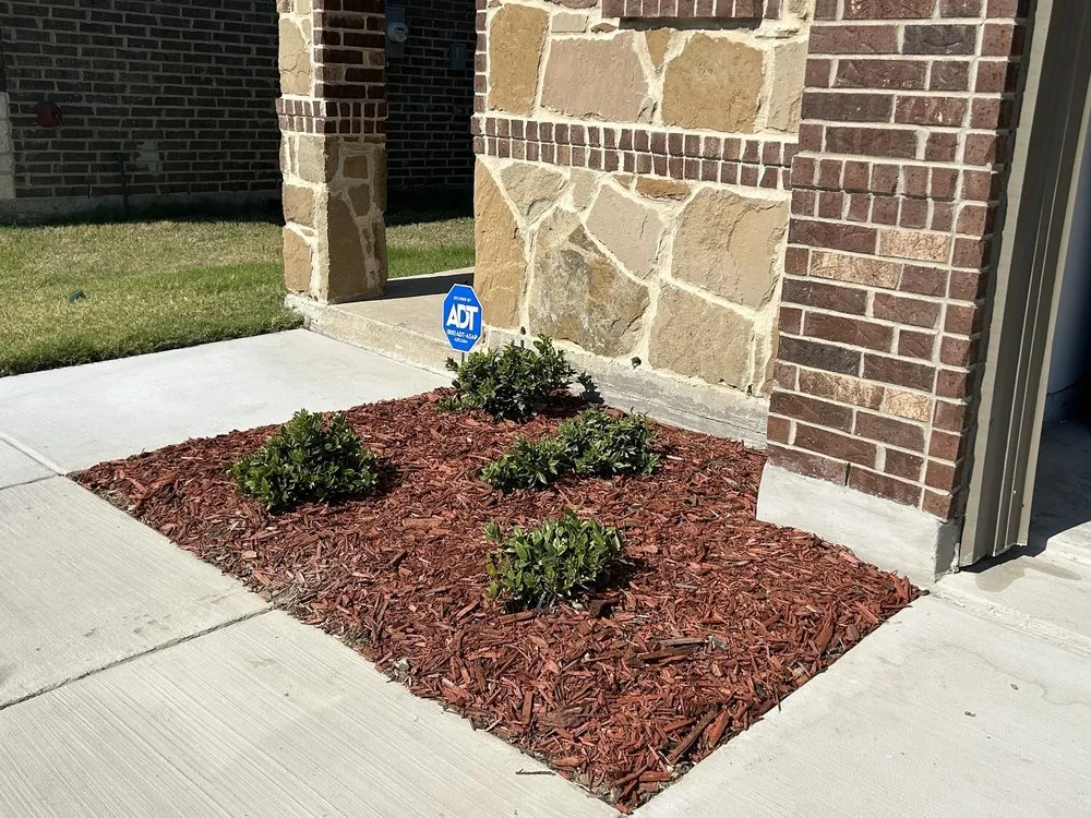 Custom landscape installation for residential properties in Rockwall, TX by Integris Property Services