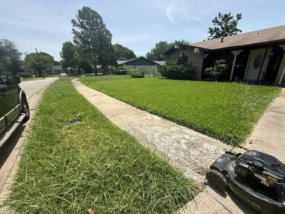 Custom lawn care service in Dallas, TX by Integrity Home Landscaping