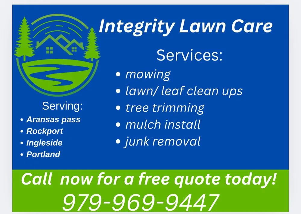Custom landscape design in Aransas pass, TX by Integrity Lawn Care