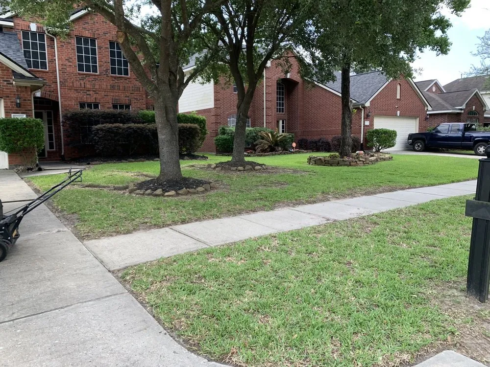 Affordable garden landscaping for homes in Houston, TX by Integrity Lawn Services