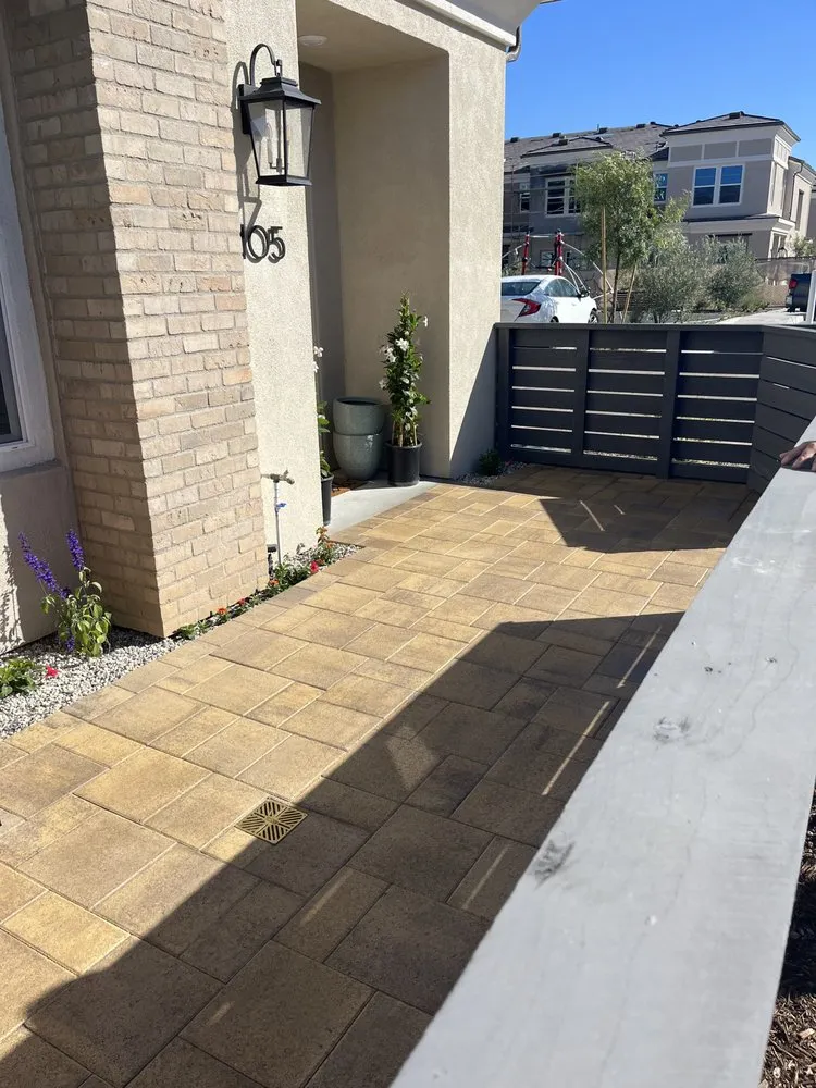 Custom lawn mowing service for residential properties in Vista, CA by Integrity Pavers and Turf