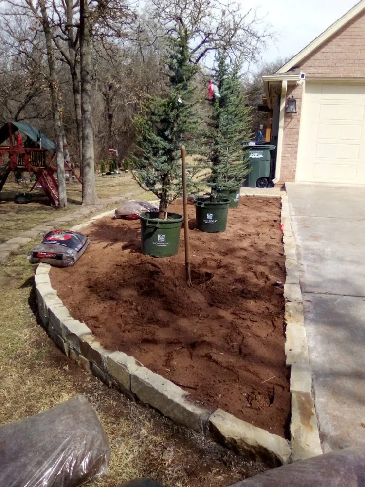 Professional outdoor landscaping in Guthrie, OK by Intergity Lawns