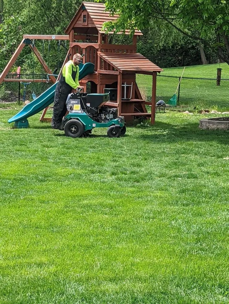 Custom yard cleanup service for year-round maintenance in Des Moines, IA by Iowa Lawn & Landscape