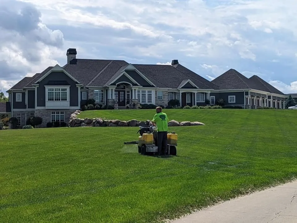Custom landscape installation in Des Moines, IA by Iowa Lawn & Landscape