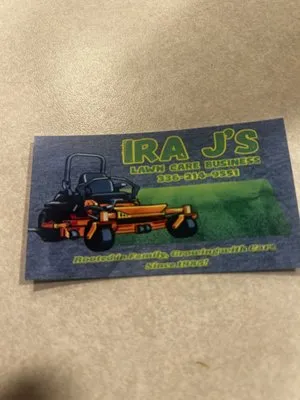 Ira J’s Lawn Care Business Logo