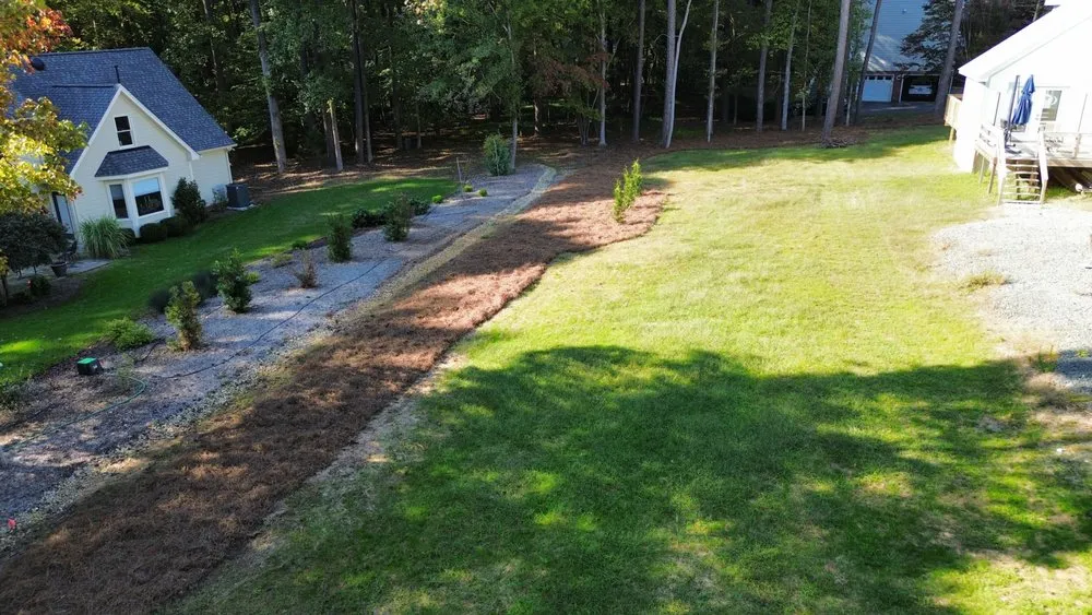 Affordable residential landscaping in Unionville, NC by Irias Construction
