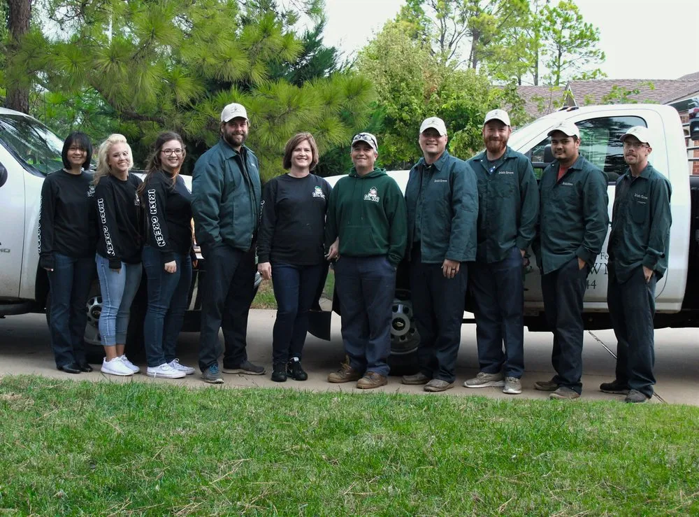 Professional landscape installation in Moore, OK by Irish Green Lawn Care