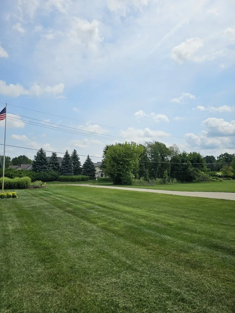 Expert lawn mowing service for residential properties across Northville, MI - Irish Oak Innovations