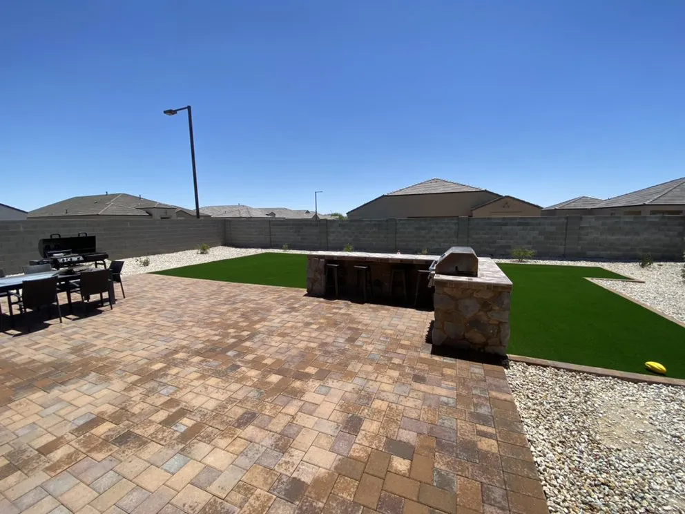 Local garden landscaping with custom design in Buckeye, AZ by Ironhand Hardscape