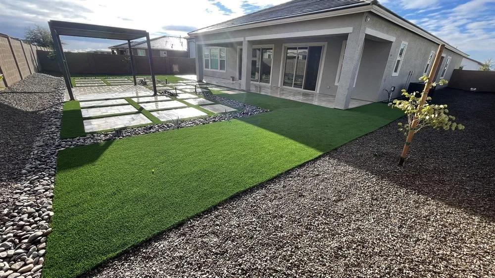 Professional residential landscaping for homes in Buckeye, AZ by Ironhand Hardscape