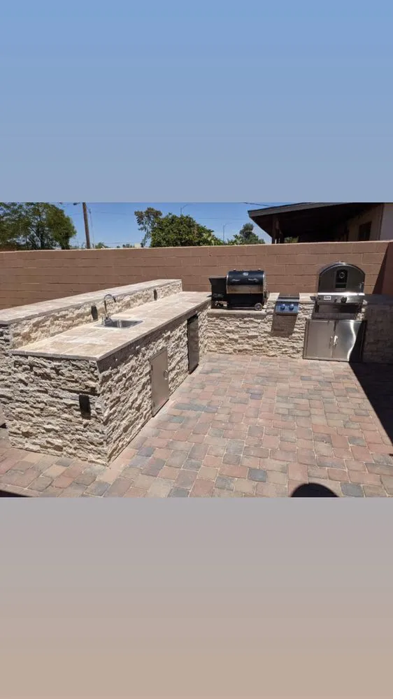 Professional landscape installation for residential properties in Buckeye, AZ by Ironhand Hardscape