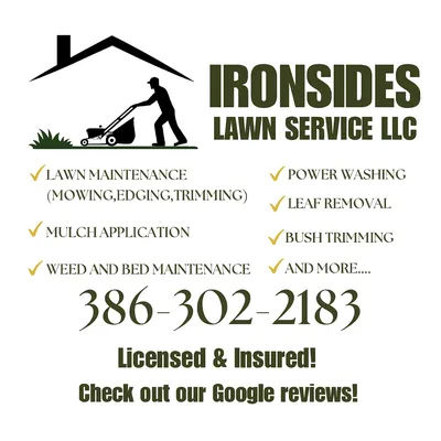 Ironsides Lawn Service Logo