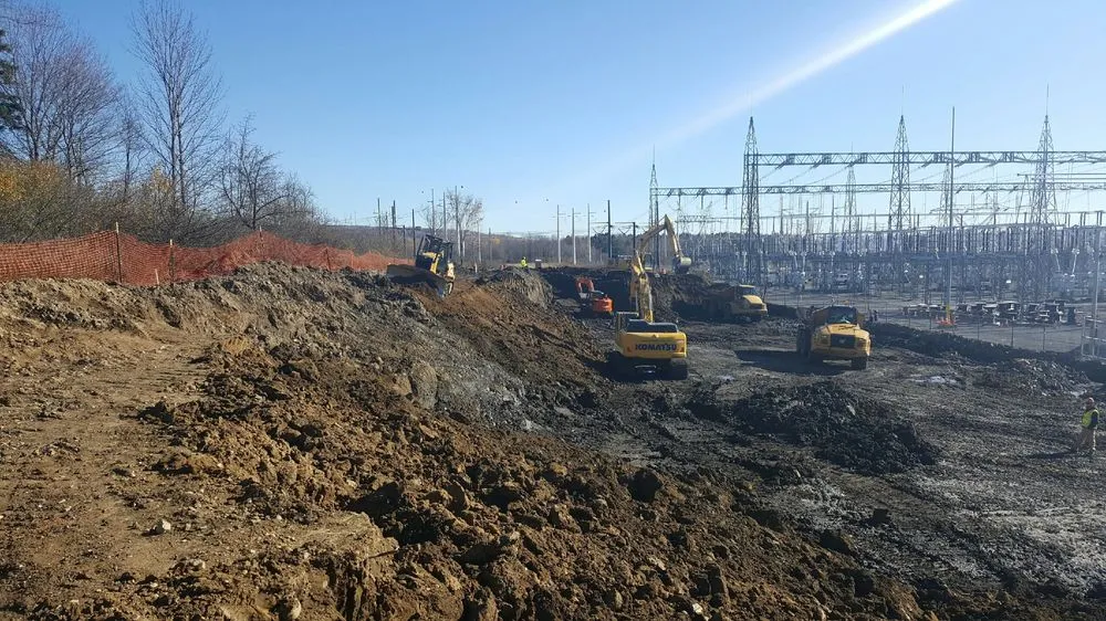 Local landscape installation in Henrietta, NY - Ironwood Heavy Highway