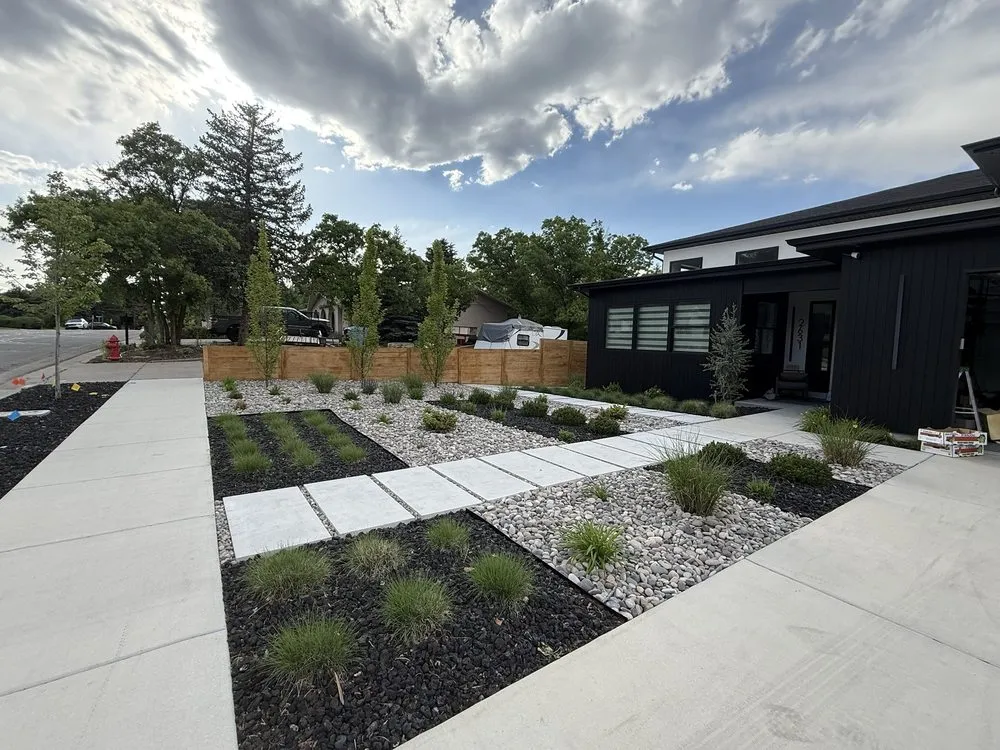 Local landscape installation in Sandy, UT by Ironwood Landscaping